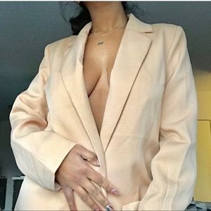 Longline Nude Blazer